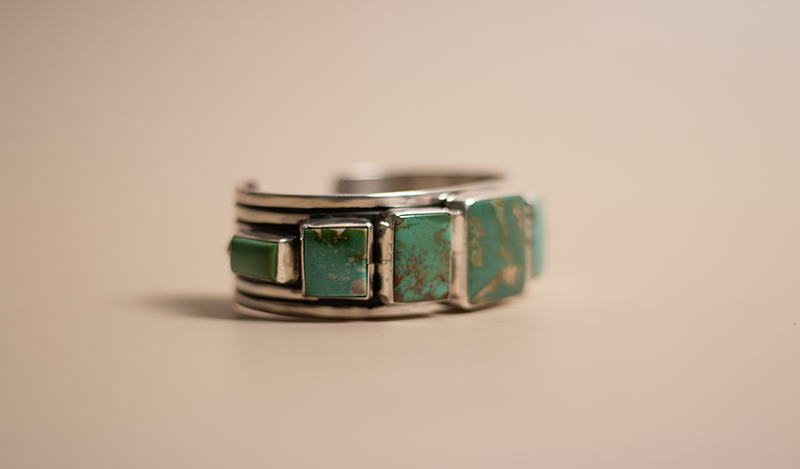 7 Stone Bonecutter Cuff