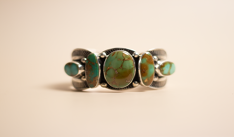 5 Stone Bonecutter Cuff
