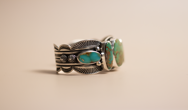 5 Stone Bonecutter Cuff