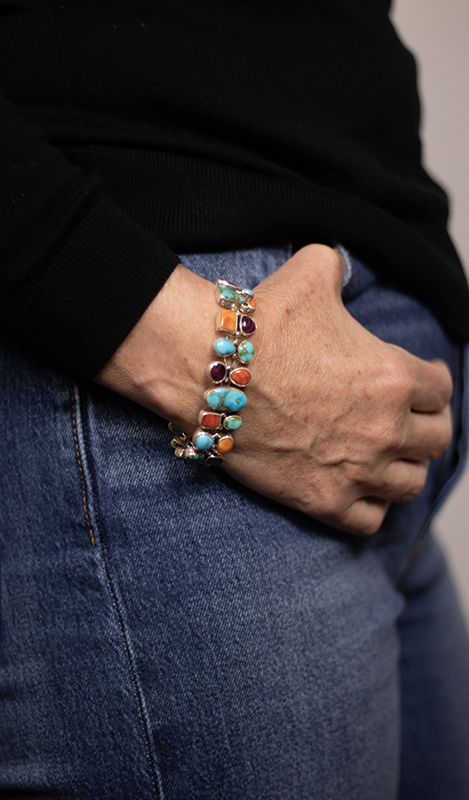 Multi-Color Link Bracelet