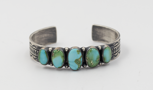 5 Stone Sonoran Gold Simple Cuff
