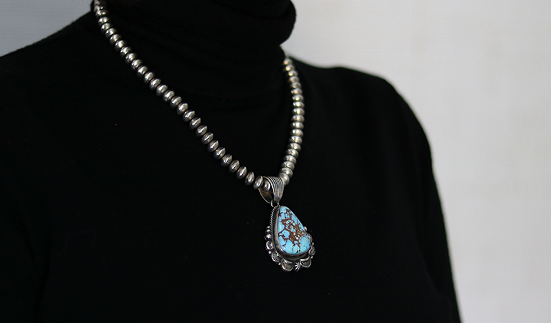 Golden Hills Handstamped Pendant