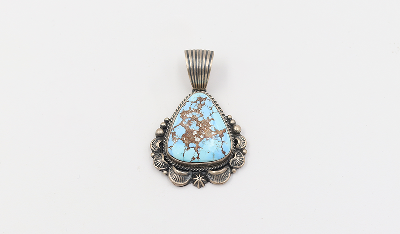 Golden Hills Handstamped Pendant