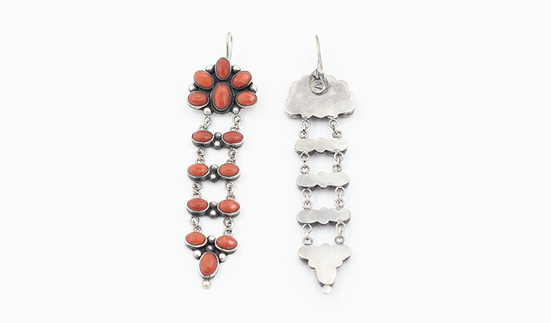 Coral Chandelier Earrings