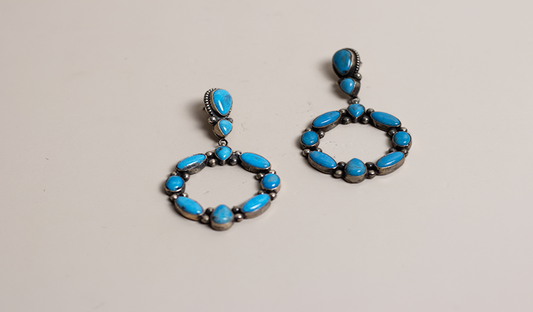 Floral Post Dangle Earrings