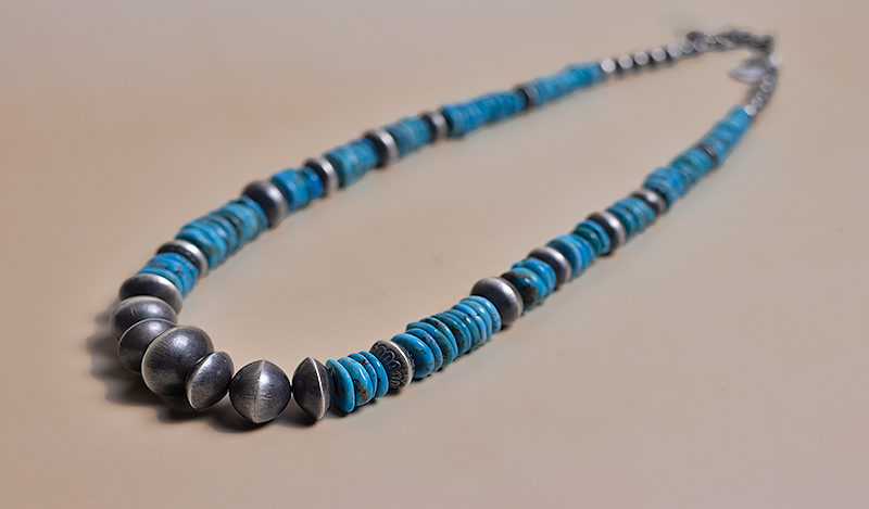 26" Navajo Pearls with Turquoise