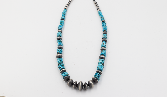 26" Navajo Pearls with Turquoise