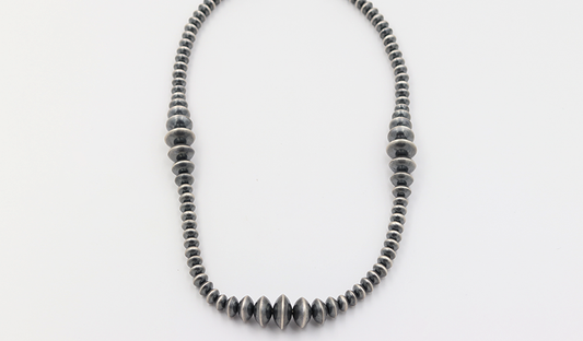 32" Navajo Pearls with Saucer Beads