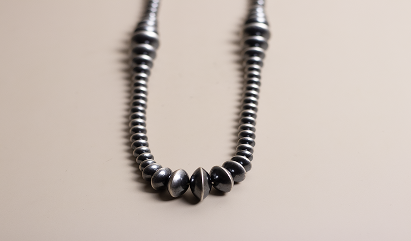 32" Navajo Pearls with Saucer Beads