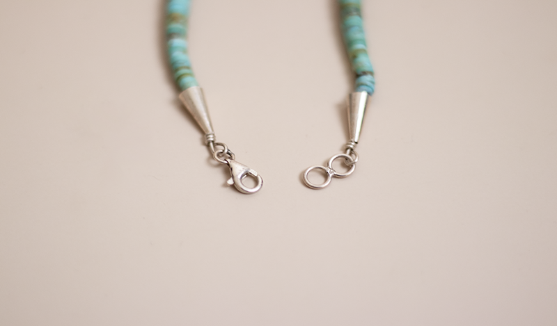 26" Turquoise Heishe Necklace