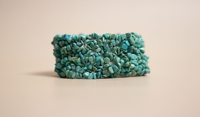 Wide Turquoise Nugget Bracelet