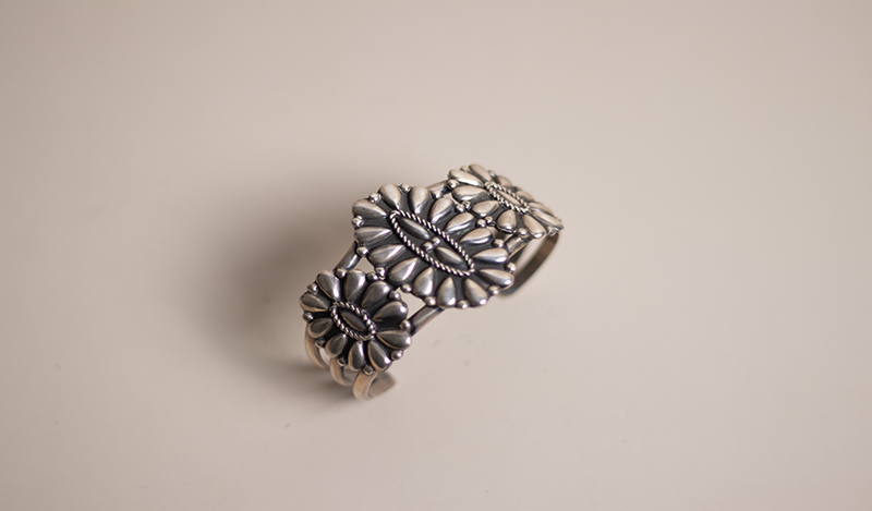 Silver Cluster Cuff