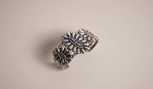 Silver Cluster Cuff