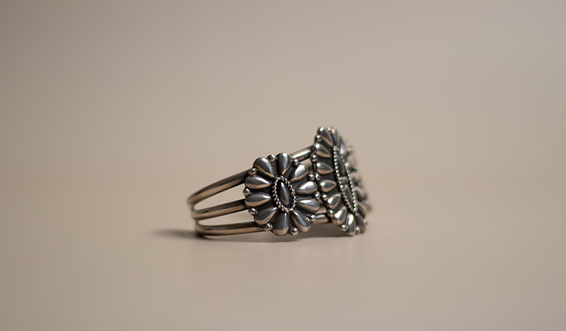 Silver Cluster Cuff