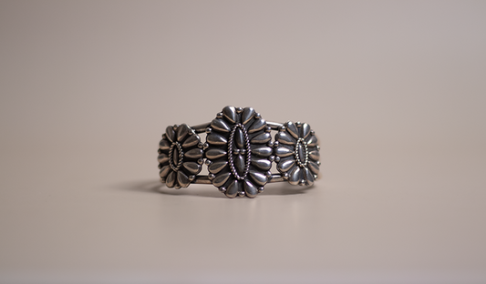 Silver Cluster Cuff