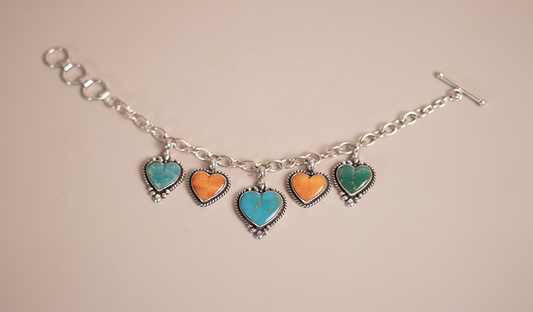 Heart Charm Bracelet
