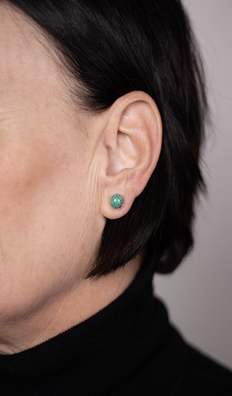 Green Turquoise Studs