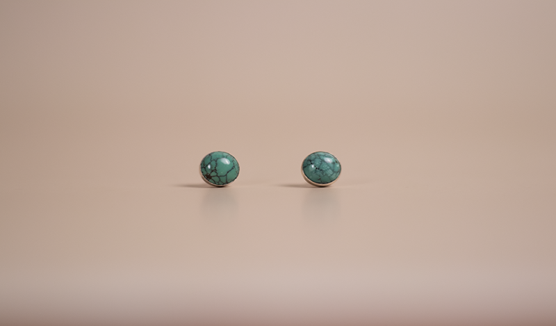 Green Turquoise Studs