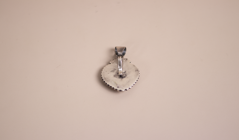 Orange Spiny Oyster Heart Pendant