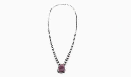 Purple Spiny Oyster Princess Necklace
