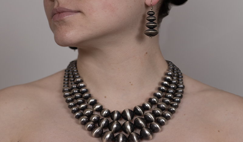 Navajo Pearl Drop Earrings