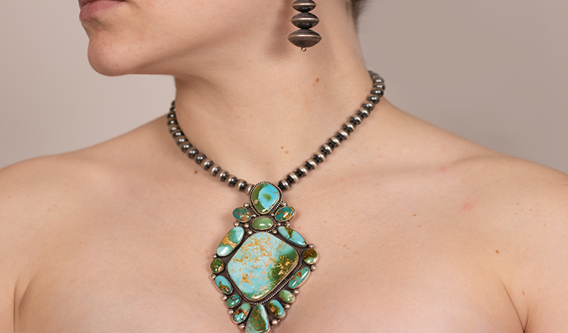 16 Stone Royston Cluster Pendant