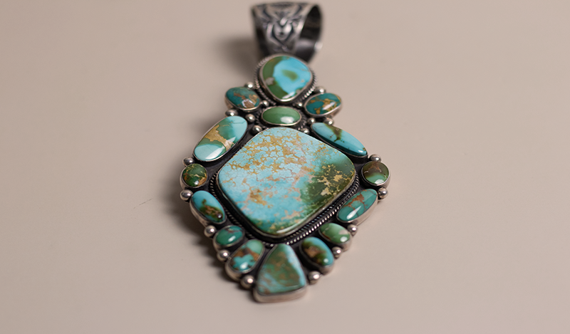 16 Stone Royston Cluster Pendant