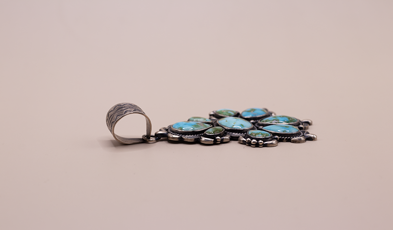9 Stone Sonoran Gold Pendant