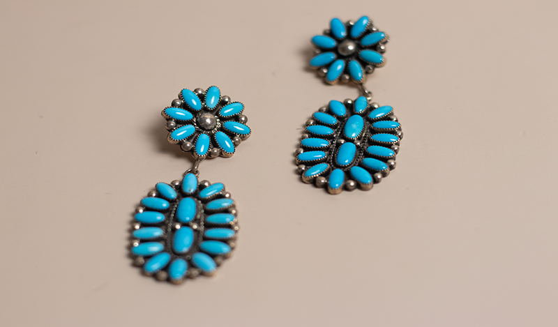 Kingman Cluster Dangle Earrings
