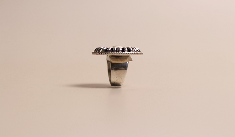 Tom Charley Round Silver Ring