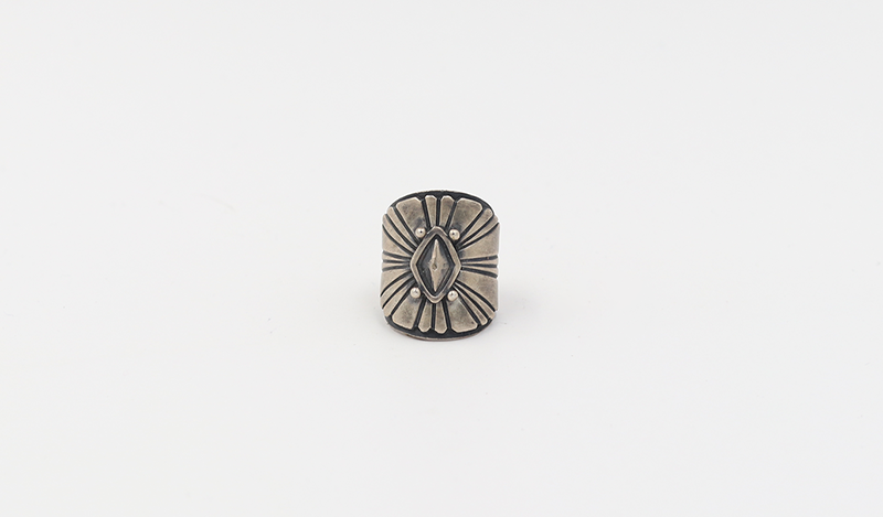 Wide Band Radiant Line Ring