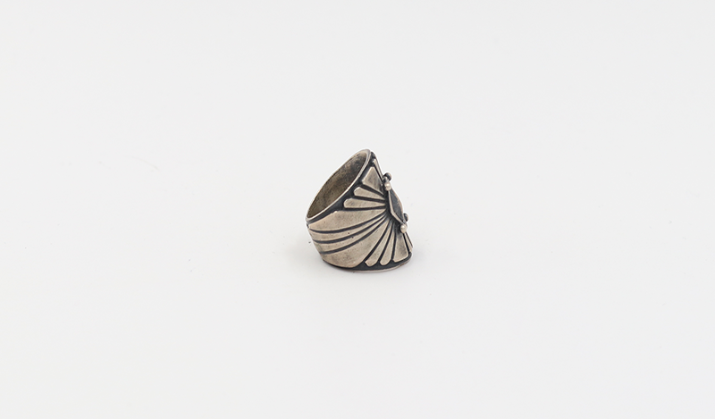 Wide Band Radiant Line Ring