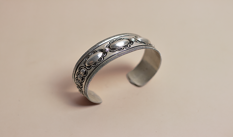 Floral Channel Cuff