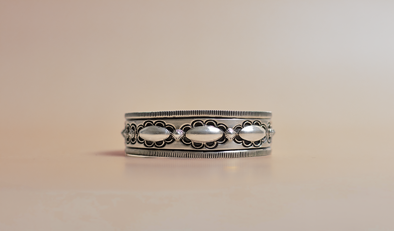 Floral Channel Cuff