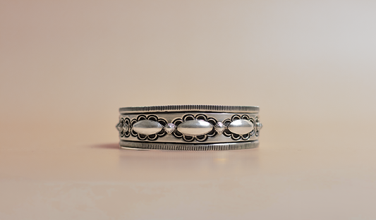 Floral Channel Cuff