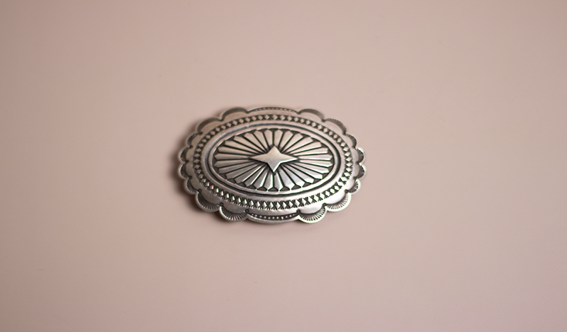 Stamped Silver Buckle