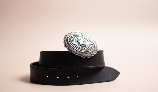 Stamped Silver Buckle