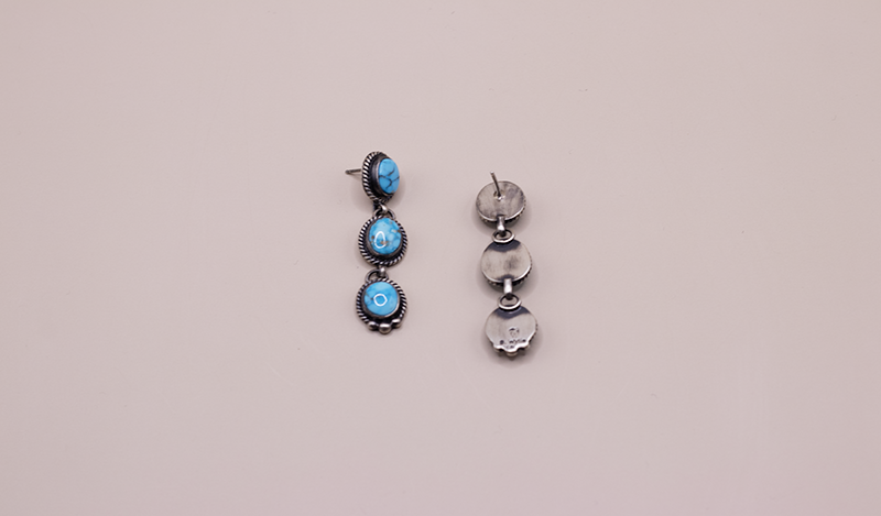 Kingman Geometric Lariat Necklace Set