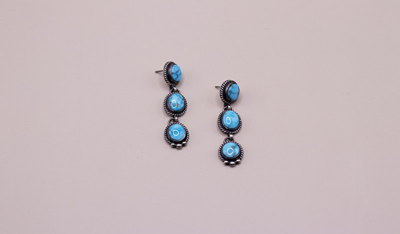 Kingman Geometric Lariat Necklace Set