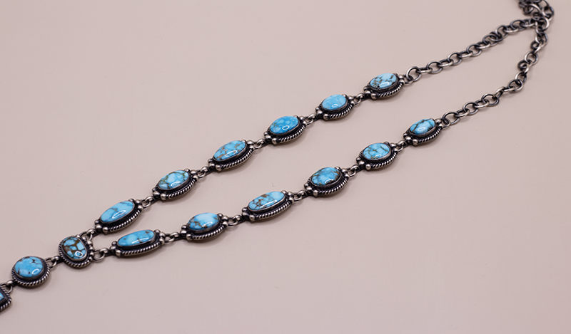 Kingman Geometric Lariat Necklace Set