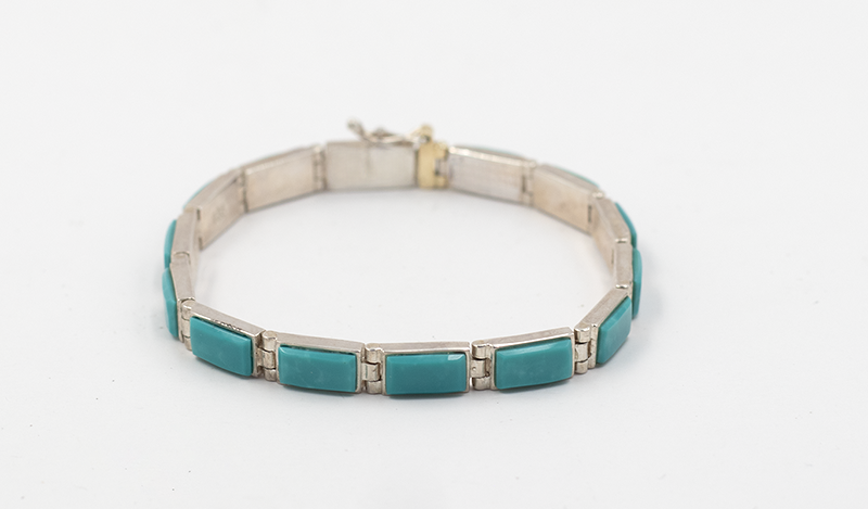 13 Link Turquoise Bracelet