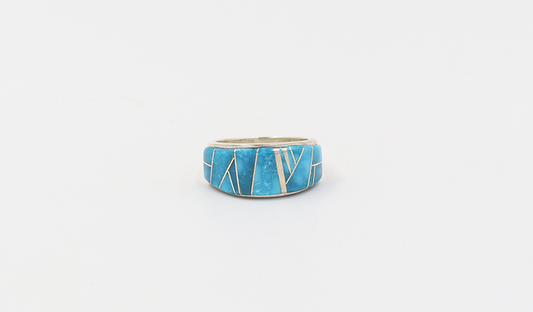 Kingman Turquoise Flat bottom Ring