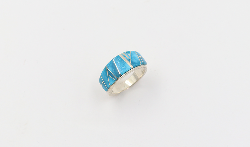 Kingman Turquoise Flat bottom Ring