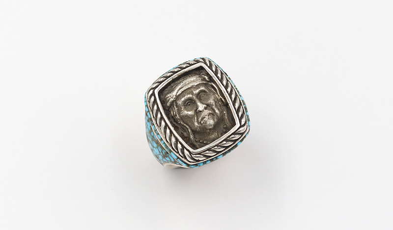 Square Chief Ring with Inlay Band