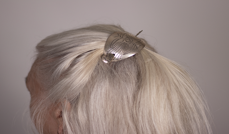 Handstamped Hair Pin