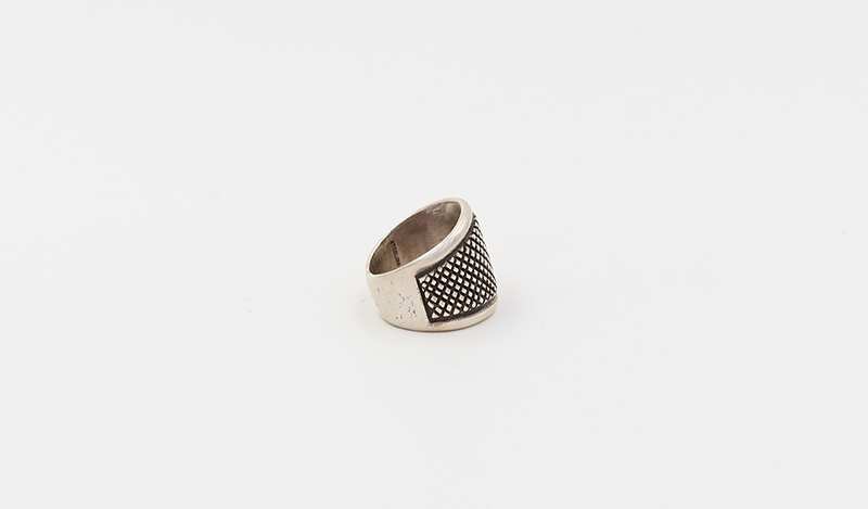 Hand Etched Diamond Design Cigar Band