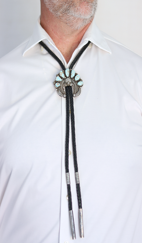 No. 8 Turquoise Bolo Tie