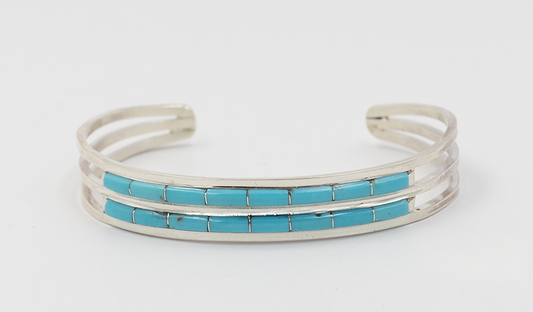 Split Zuni Inlay Cuff