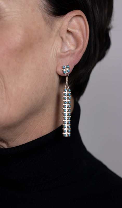 28 Stone Cluster Dangle Earring