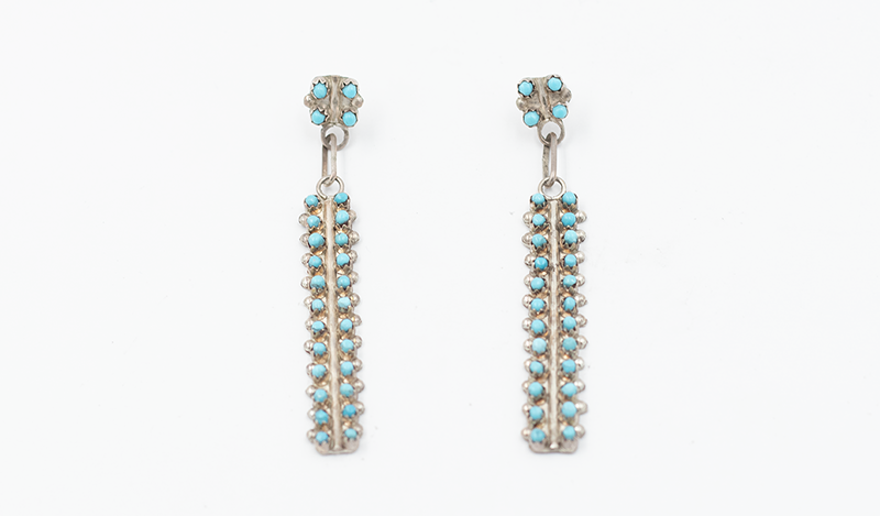 28 Stone Cluster Dangle Earring